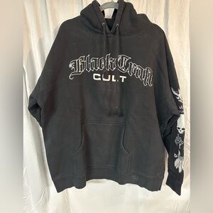 Men’s Black Craft Cult Graphic Hoodie - Black & White, 2XL
